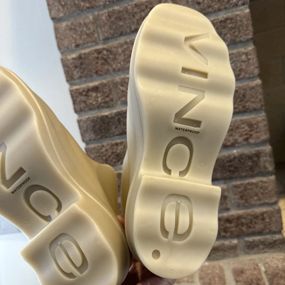 Vince Nia Moonlight Rain Boots Nude Lug Sole Women Waterproof Size 9 #179 - Picture 12 of 15